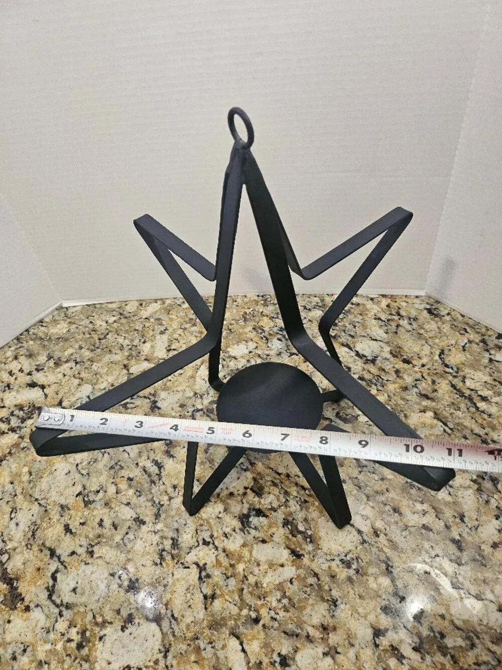 Modern Black Wrought Iron 3D  Candle Holder 17